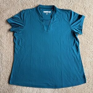 Pebble Beach Teal Short-Sleeve Polo